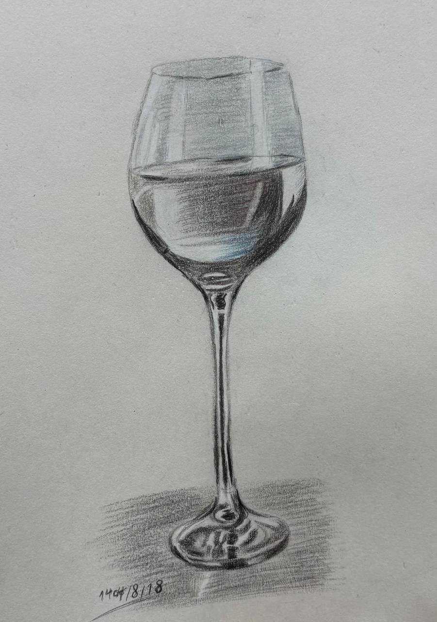 آموزش نقاشی سیاه قلم لیلا کوسنجی